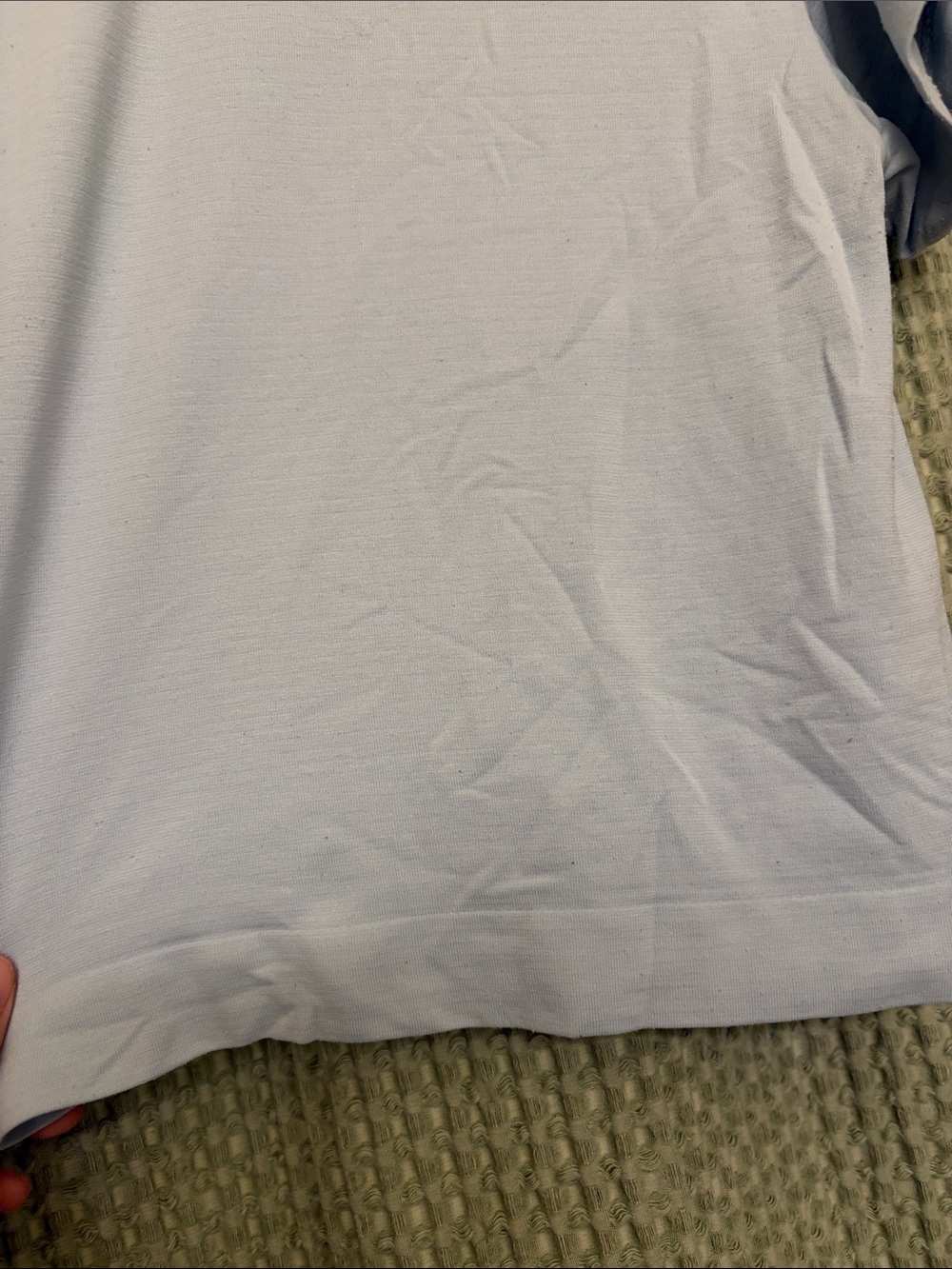 avocado Light blue Cropped Crewneck Tee - Picture 4 of 4